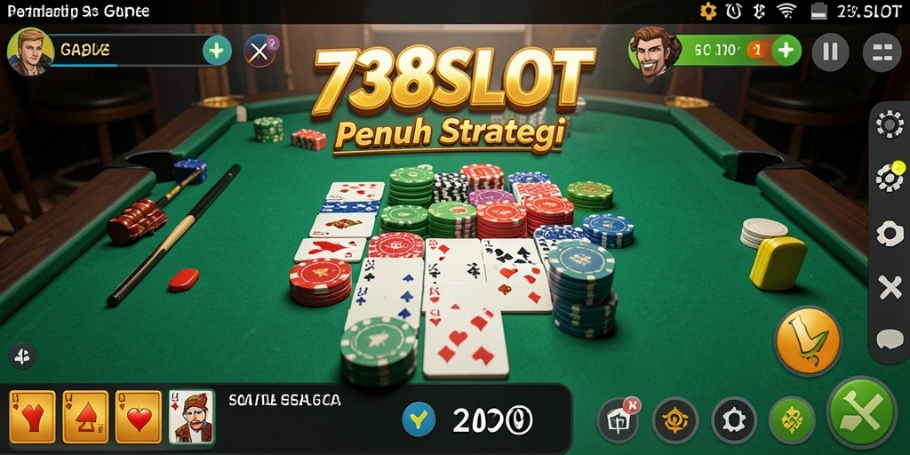 Tampilan gameplay Gaple yang seru dan menantang di 738SLOT.