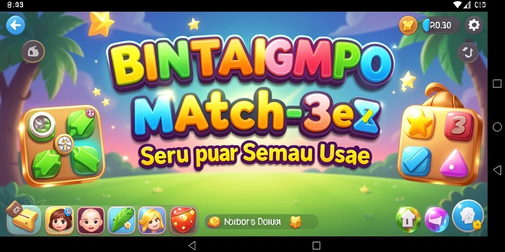 Tampilan layar permainan BINTANGMPO yang penuh warna dan menarik.