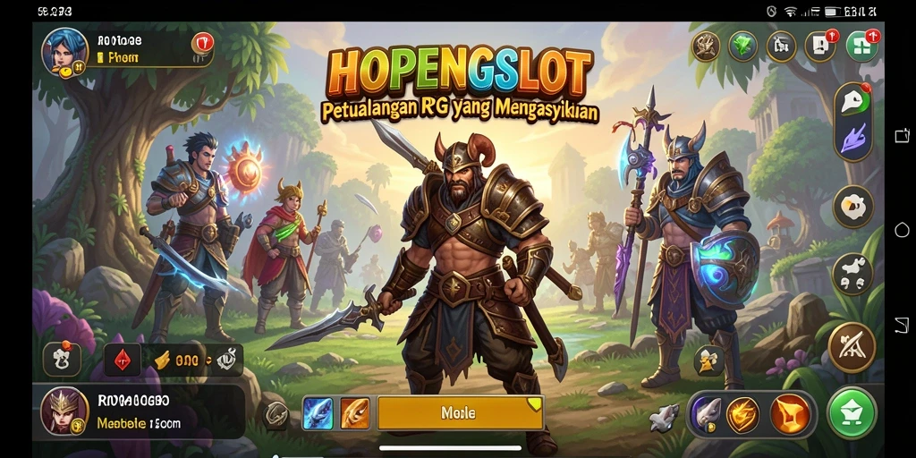 Tampilan gameplay RPG HOPENGSLOT yang memikat dan penuh aksi.