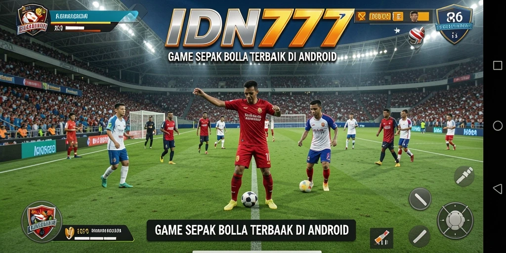 Tampilan gameplay seru dari IDN777 yang menggambarkan aksi di lapangan.