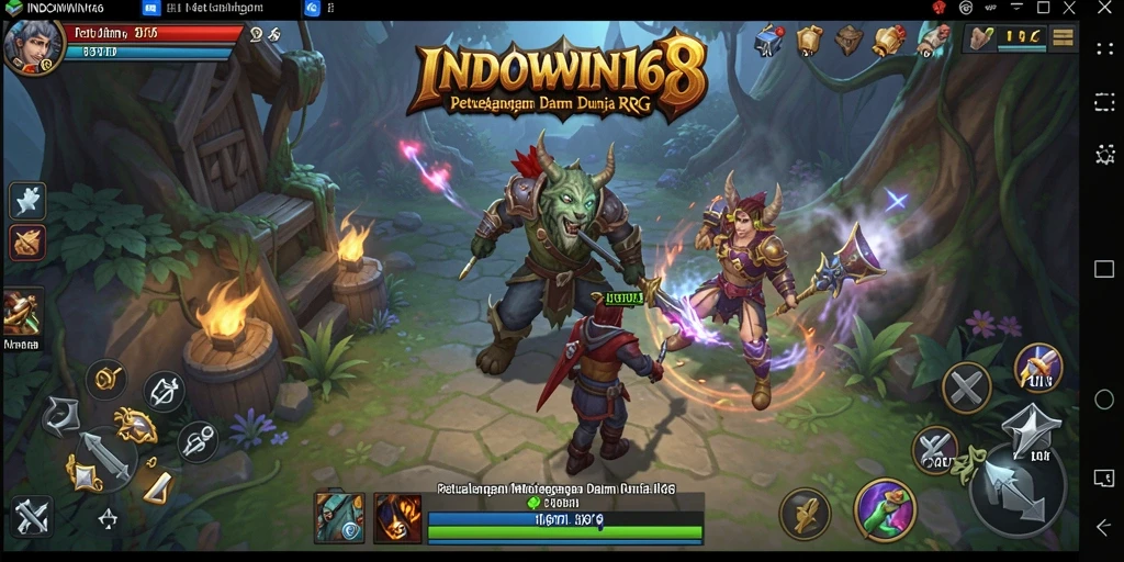 Tampilan gameplay INDOWIN168 yang menarik dalam petualangan RPG.