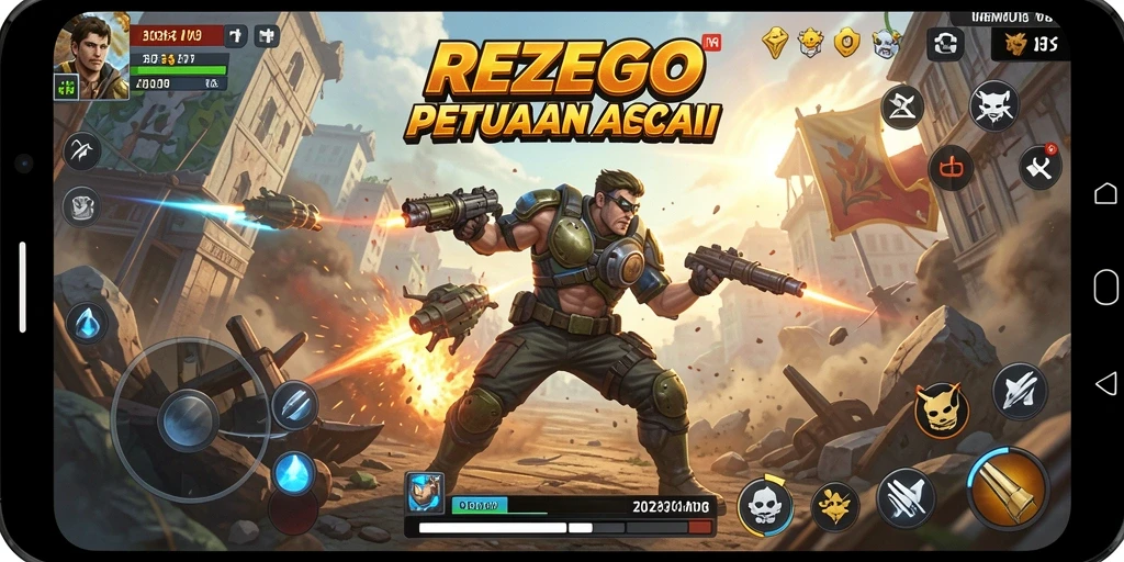 Tangkapan layar menunjukkan aksi mendebarkan dalam REZEGO.