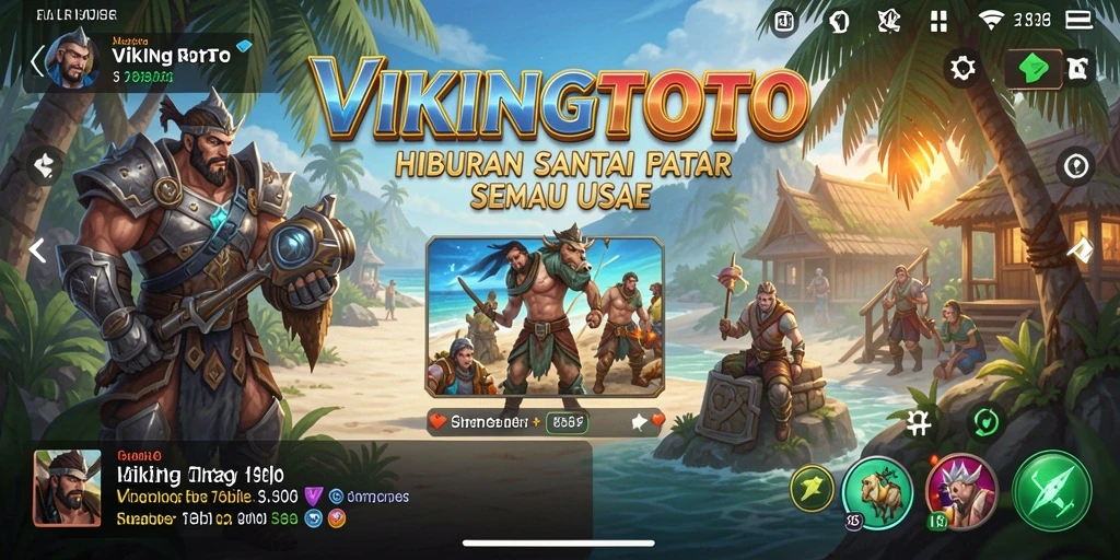 Screenshot gameplay VIKINGTOTO yang penuh warna dan seru.